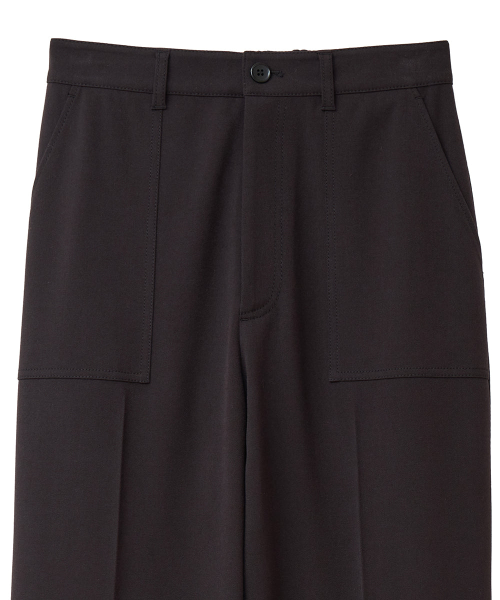 マノフ MANOF POCKET STITCH CENTER PRESS PANTS (KHAKI) KHAKI