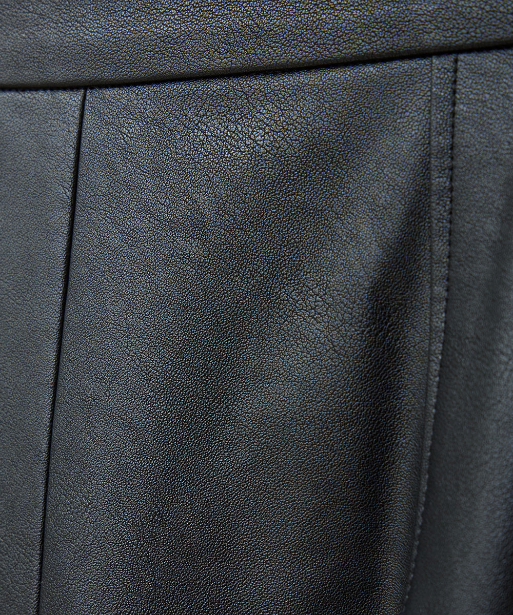 マノフ MANOF VEGAN LEATHER STRAIGHT SKIRT (BLACK) BLACK