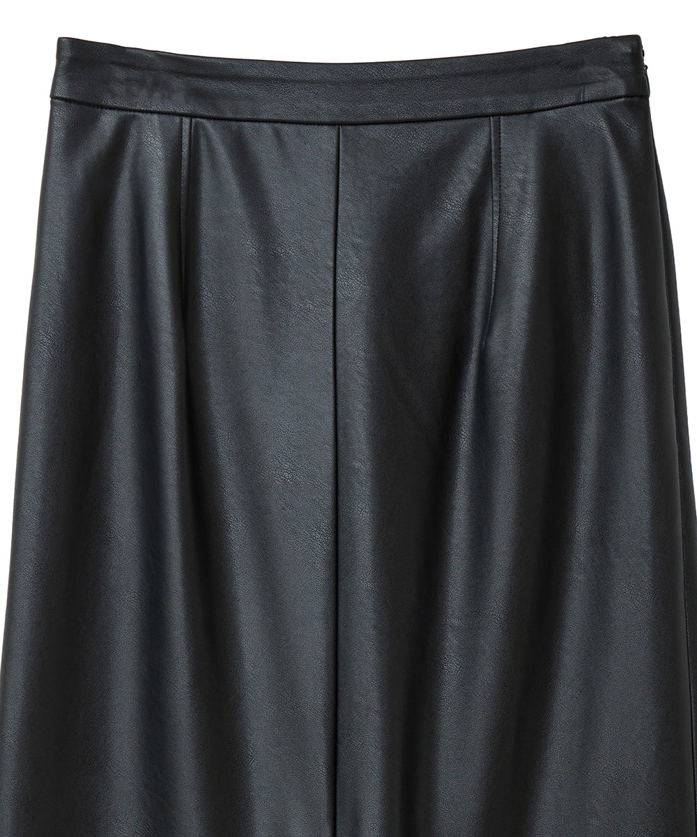 マノフ MANOF VEGAN LEATHER STRAIGHT SKIRT (BLACK) BLACK