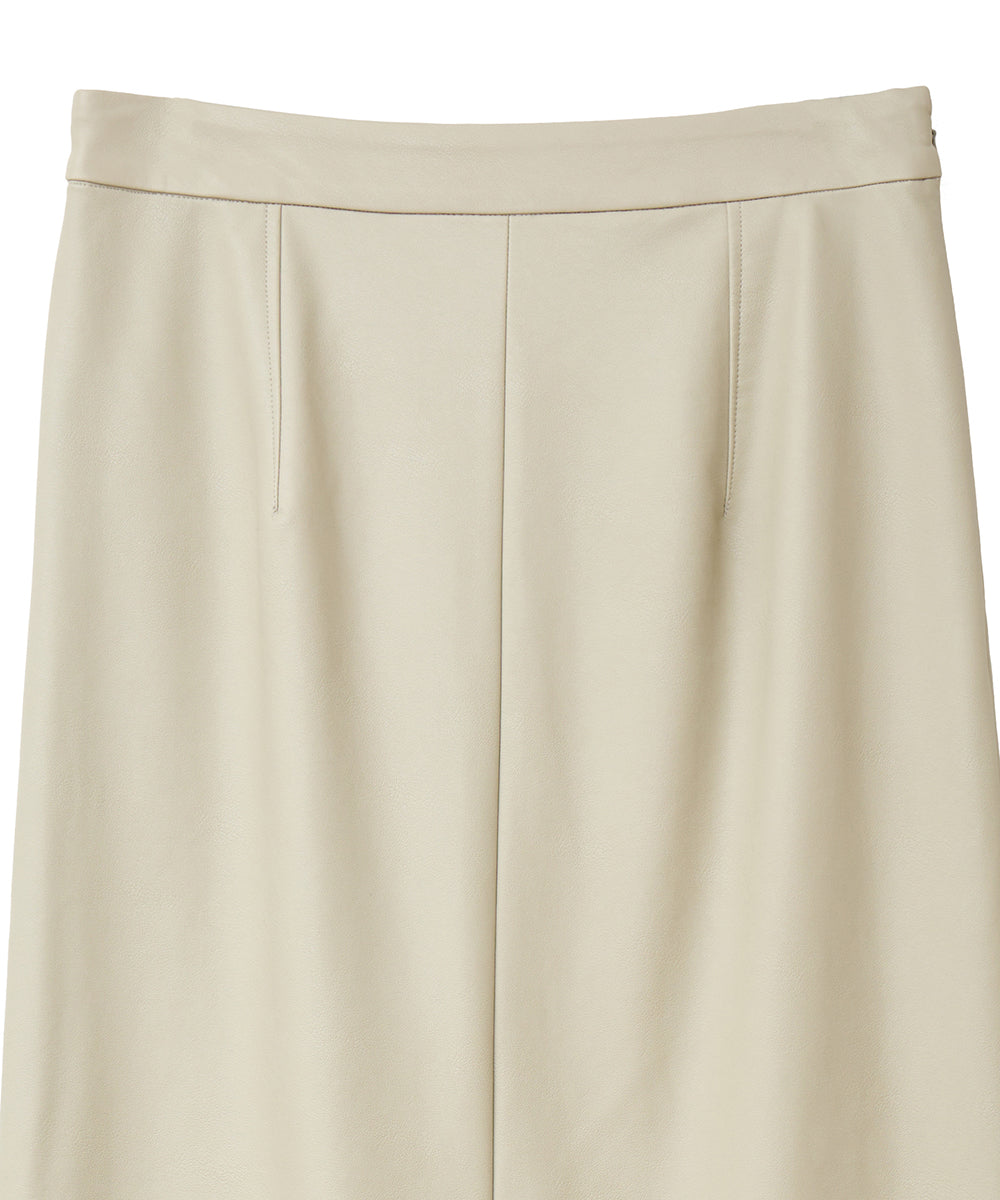 マノフ MANOF VEGAN LEATHER STRAIGHT SKIRT (BLACK) BLACK