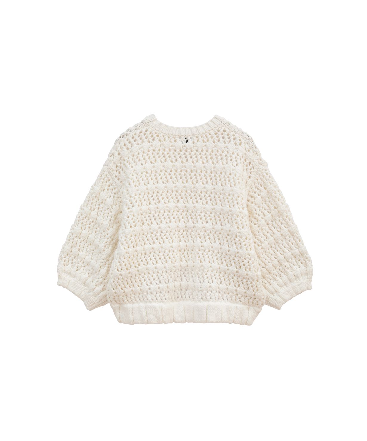 マノフ MANOF CHROCHET LIKE KNIT (BLACK) BLACK