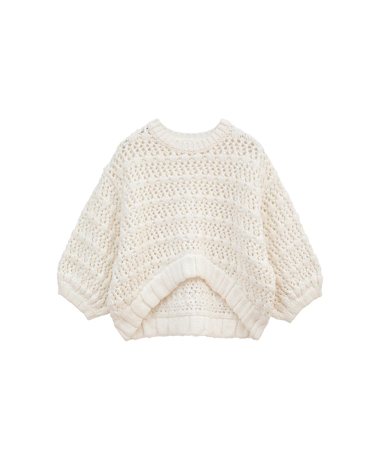 マノフ MANOF CHROCHET LIKE KNIT (WHITE) WHITE