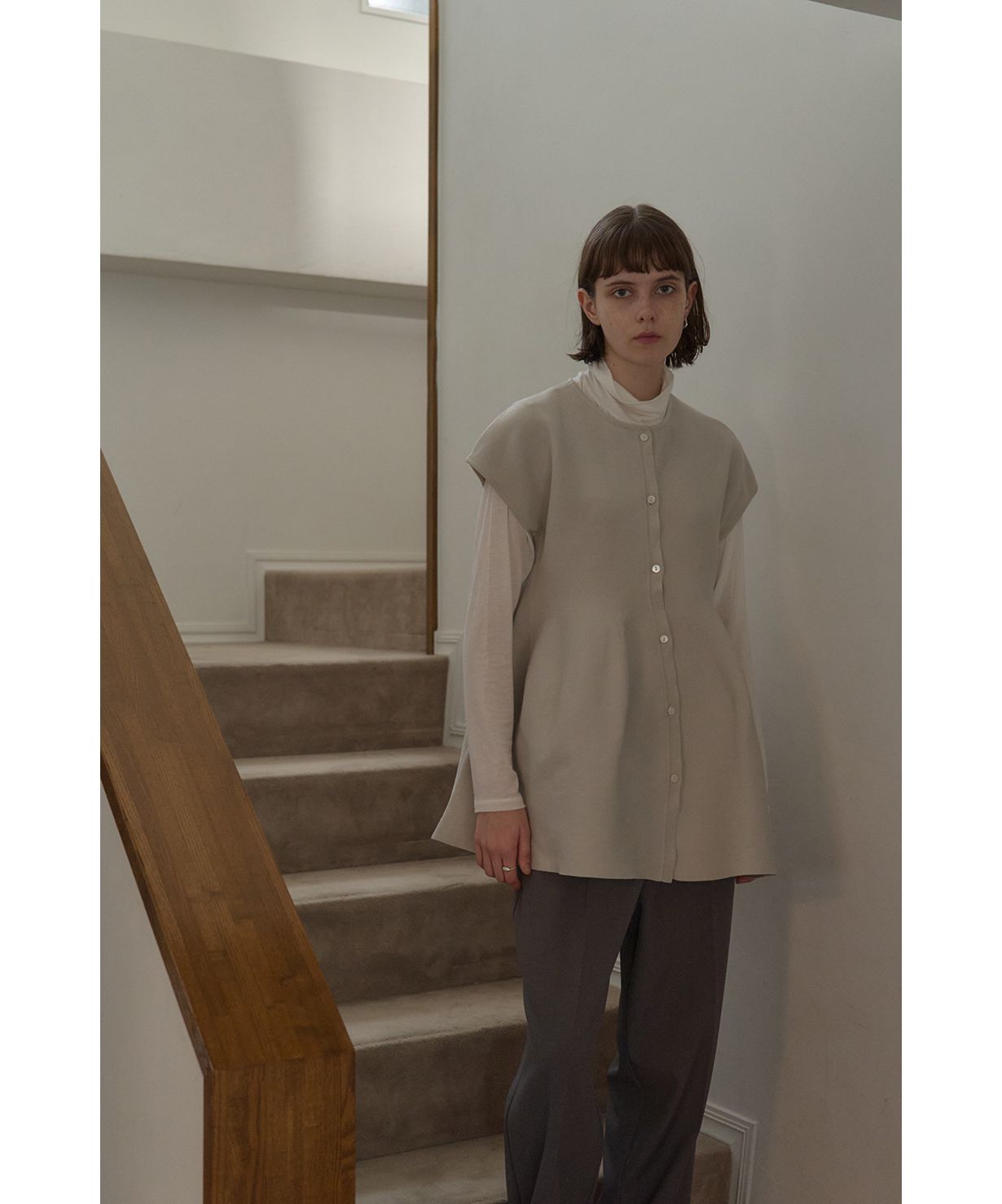 マノフ MANOF VOLUME KNIT TOPS