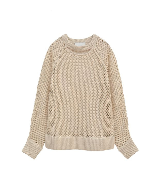 MANOF MESH KNIT TOPS