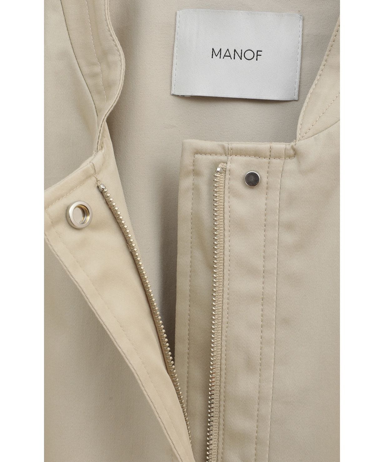 マノフ MANOF LAYERD COMBI BLOUSON (BEIGE) BEIGE