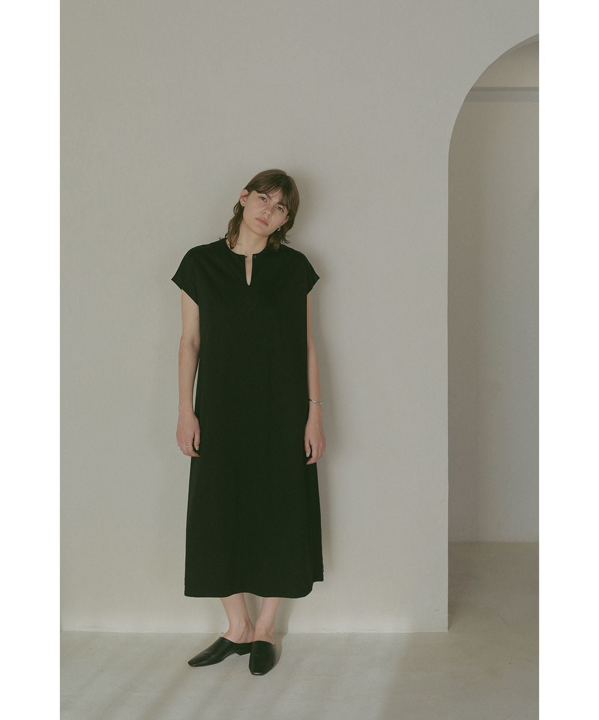 マノフ MANOF DRAPE RIBON 2WAY COMBI DRESS (WHITE) WHITE