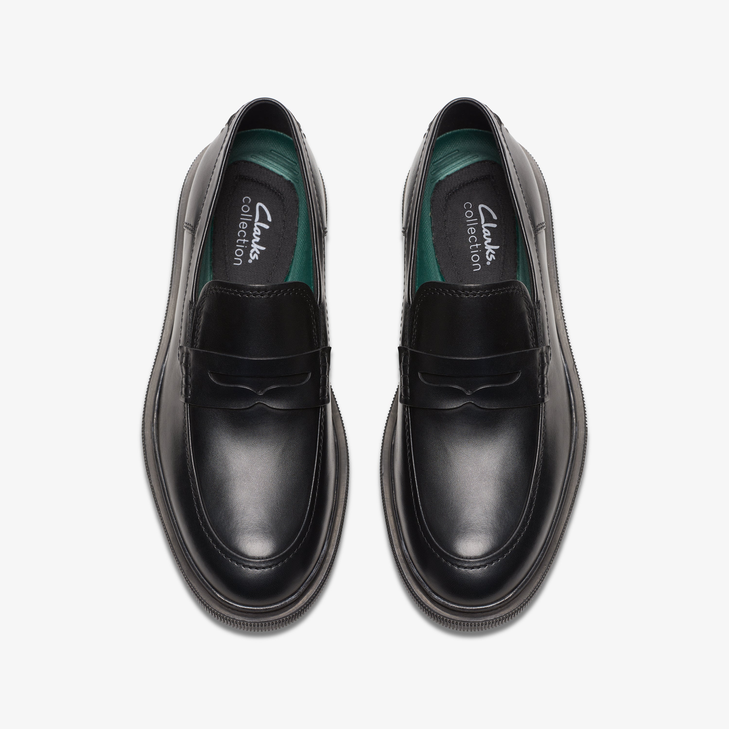 クラークス Clarks Burchill Penny / バーチルペニー (ブラックレザー) ブラックレザー