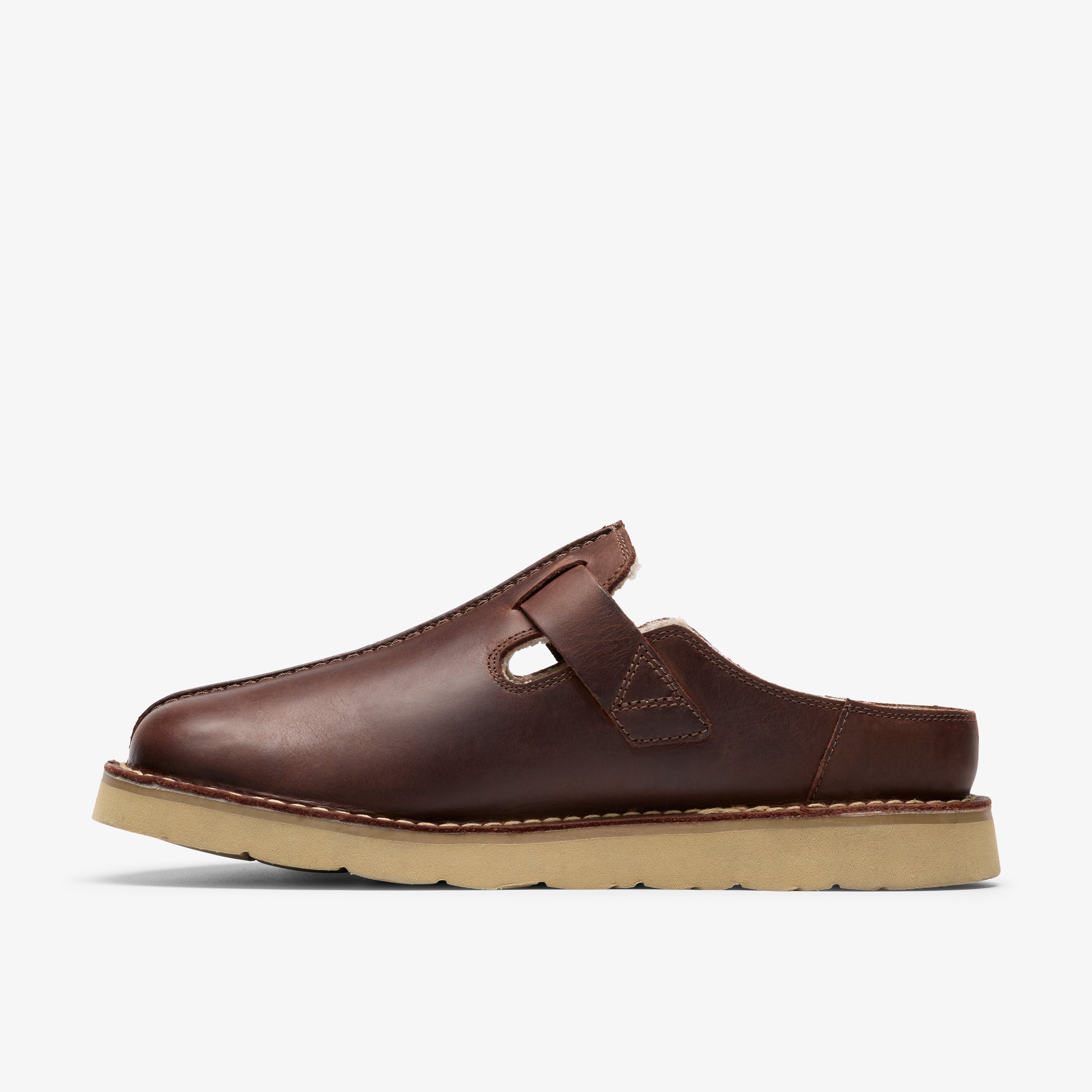 クラークス Clarks Solsbury Mule / ソルスブリーミュール (ブラウンラインドレザー) ブラウンラインドレザー