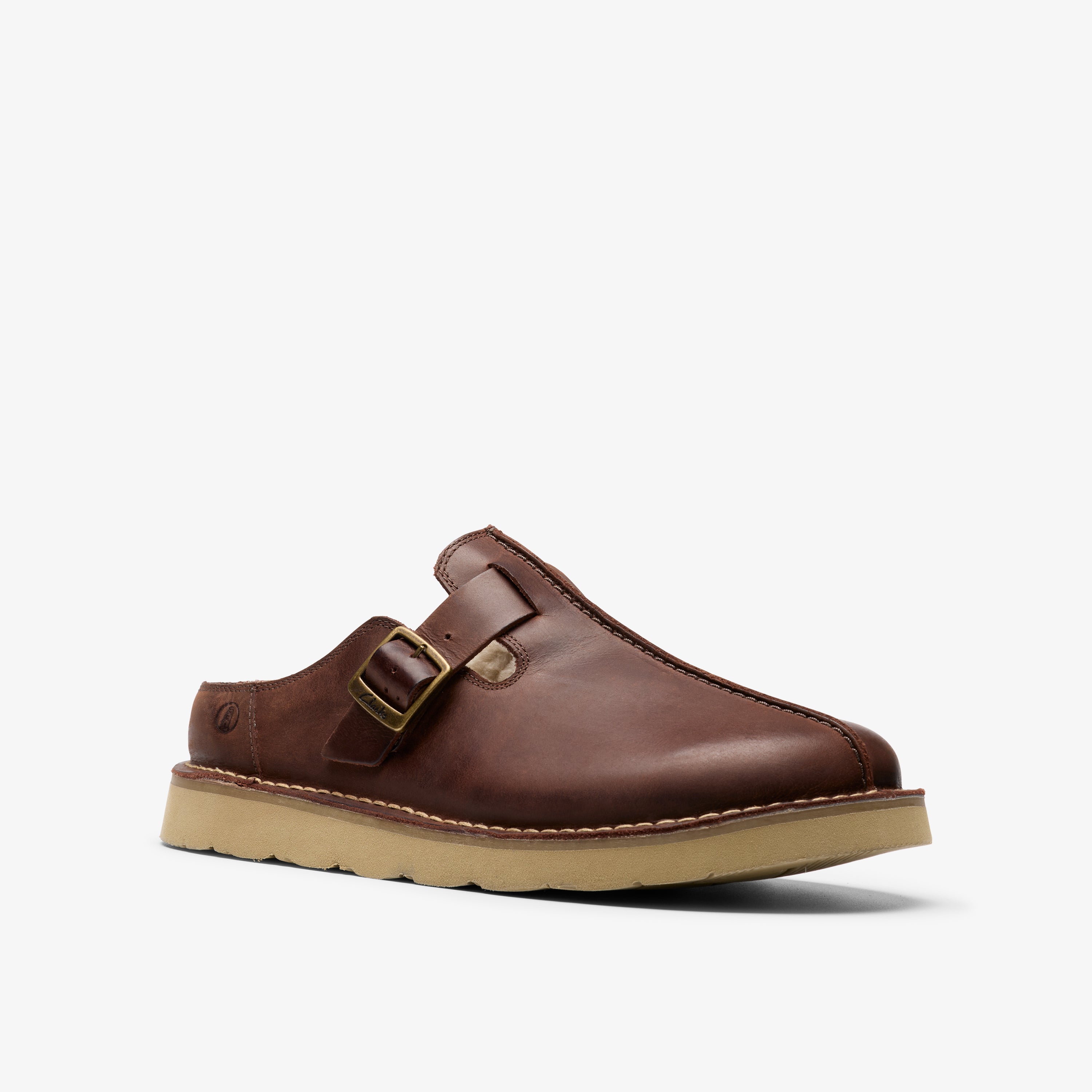 クラークス Clarks Solsbury Mule / ソルスブリーミュール (ブラウンラインドレザー) ブラウンラインドレザー