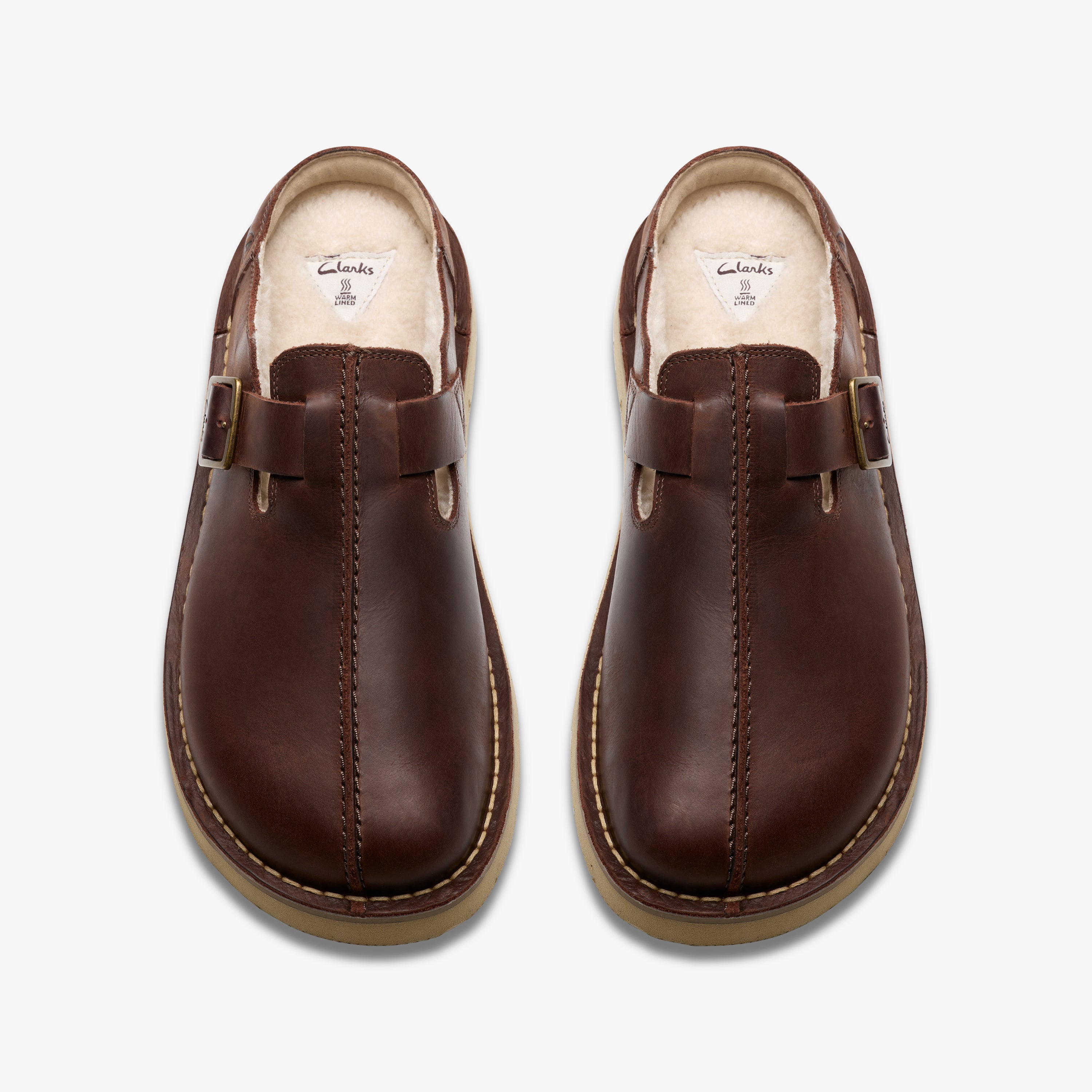 クラークス Clarks Solsbury Mule / ソルスブリーミュール (ブラウンラインドレザー) ブラウンラインドレザー