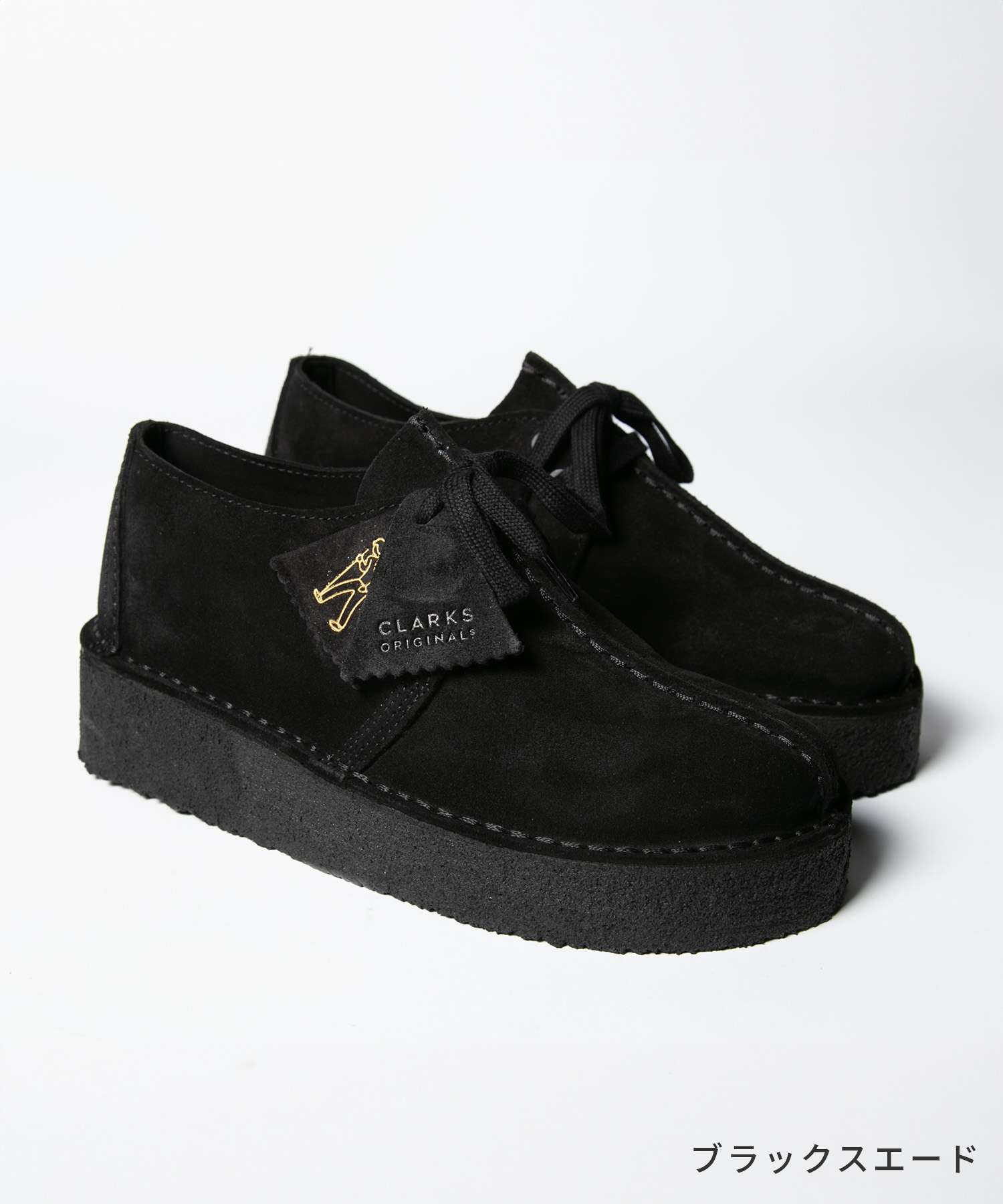 クラークス Clarks 26174019 靴子 Trek Wedge. 女士 旅行楔形 厚底 鞋帶 圓頭 麂皮