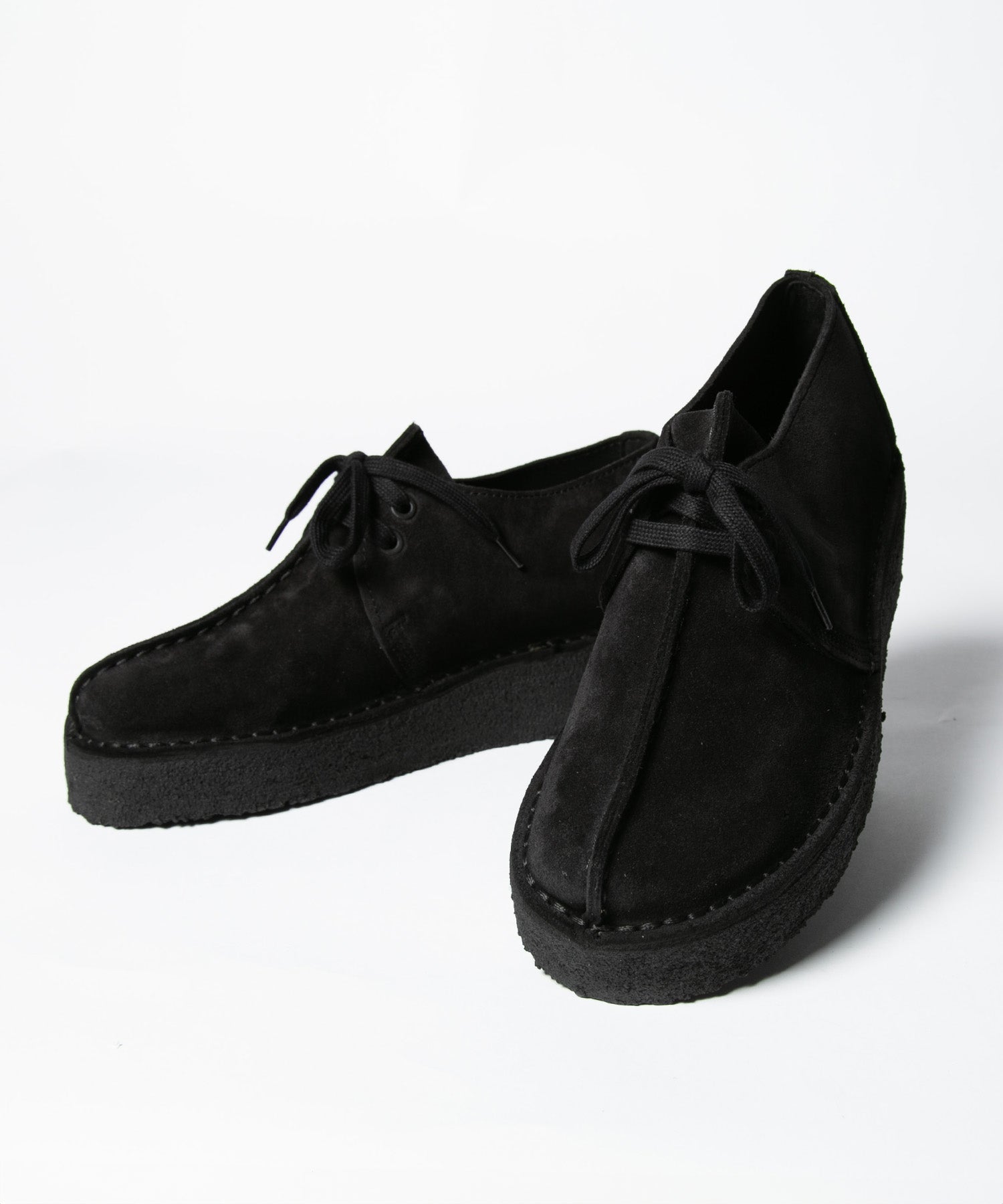 クラークス Clarks 26174019 靴子 Trek Wedge. 女士 旅行楔形 厚底 鞋帶 圓頭 麂皮