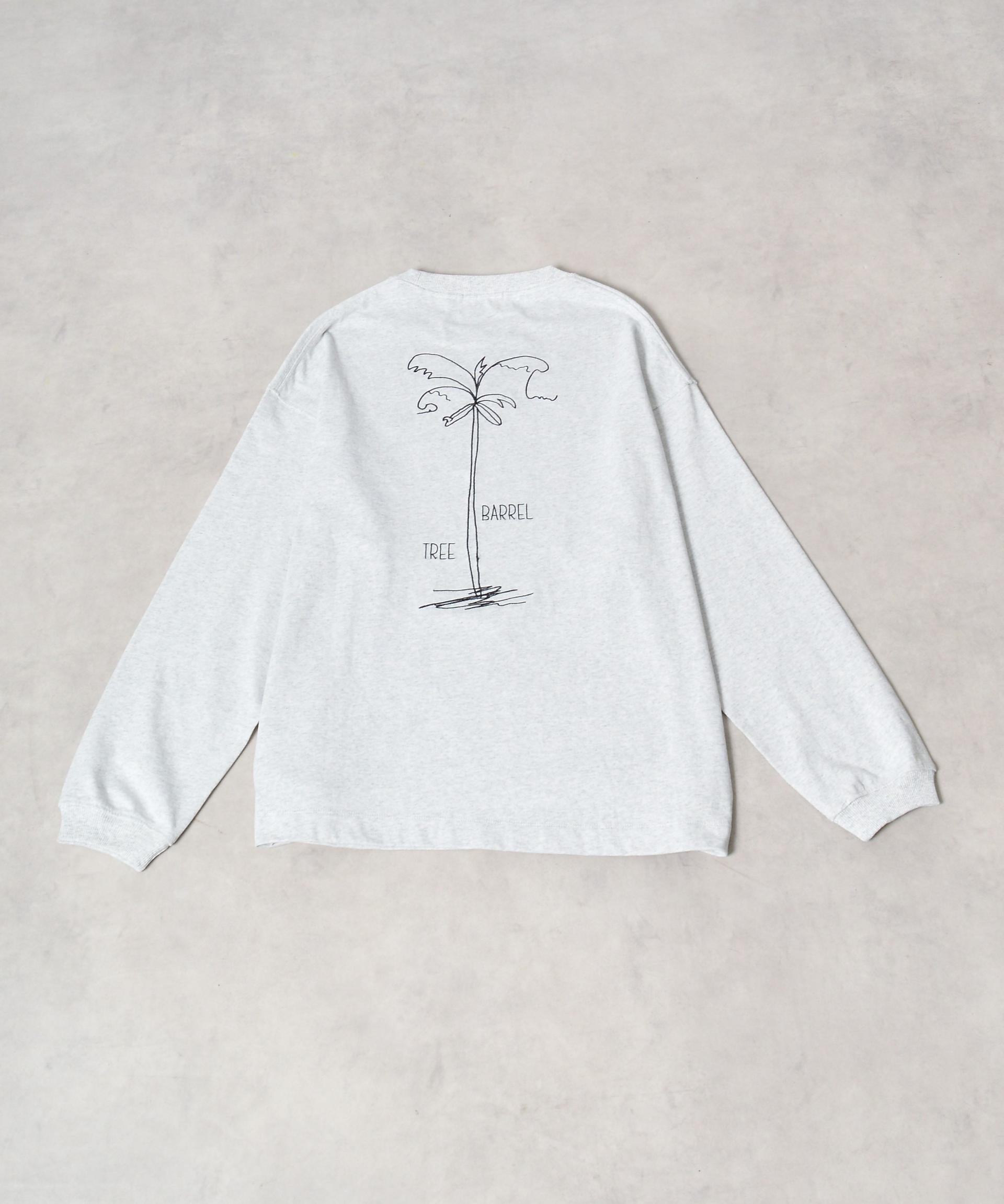 沙尼·史密斯 Sunny Smith 椰子樹圖案 雙面刺繡長袖T恤