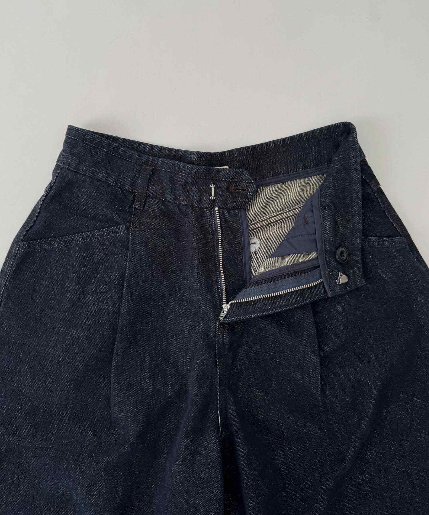 キャナルジーン CANAL JEAN choice_cnl / SEIRTAND タックデニムパンツ (インディゴ) インディゴ