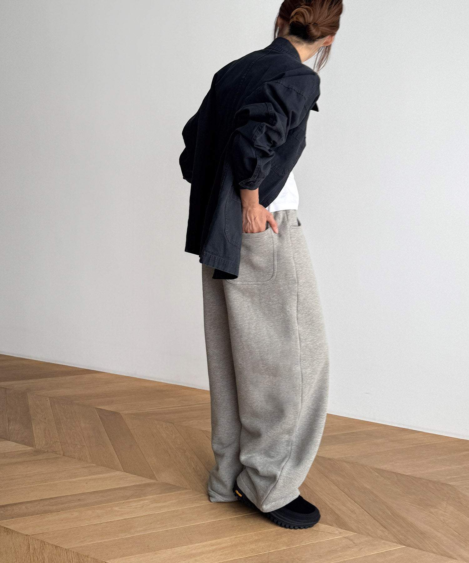 キャナルジーン CANAL JEAN choice_cnl / SEIRTAND スウェットカーブパンツ 裏起毛 (ブラウン) ブラウン