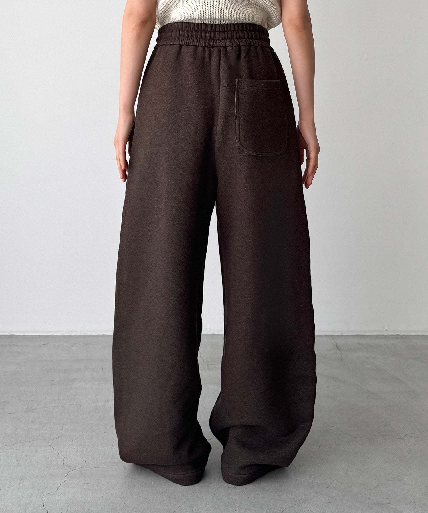 キャナルジーン CANAL JEAN choice_cnl / SEIRTAND スウェットカーブパンツ 裏起毛 (ブラウン) ブラウン