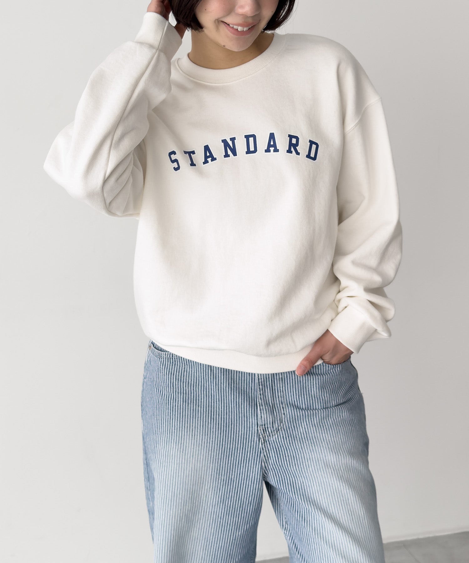 キャナルジーン CANAL JEAN El mar STANDARDスウェット (アイボリー) アイボリー