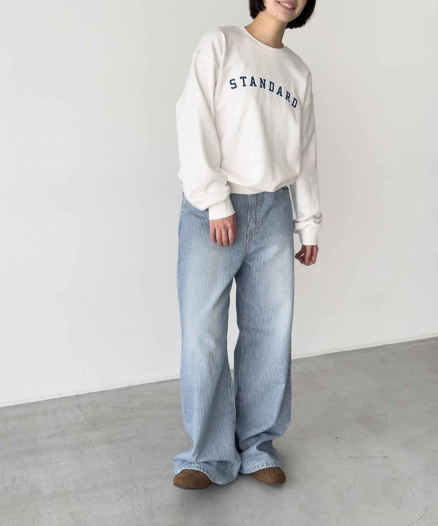 キャナルジーン CANAL JEAN El mar STANDARDスウェット (アイボリー) アイボリー