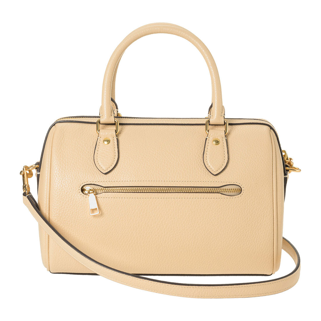 COACH COACH Handbag Refined Pebble Leather Rowan Satchel CV962 IMIVO IVORY