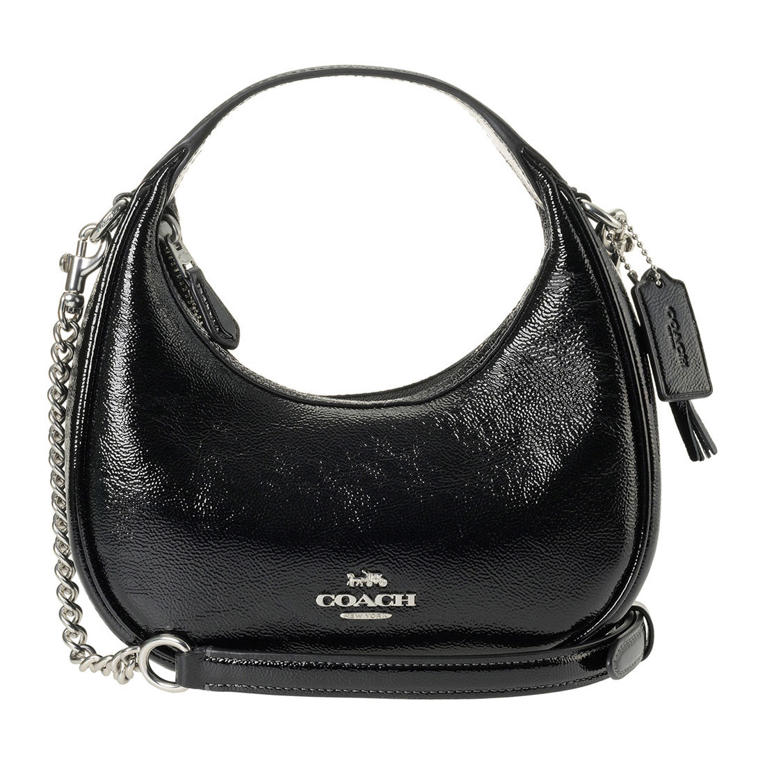 COACH COACH Shoulder Bag Patent leather Carmen Mini Crossbody CW036 SV
