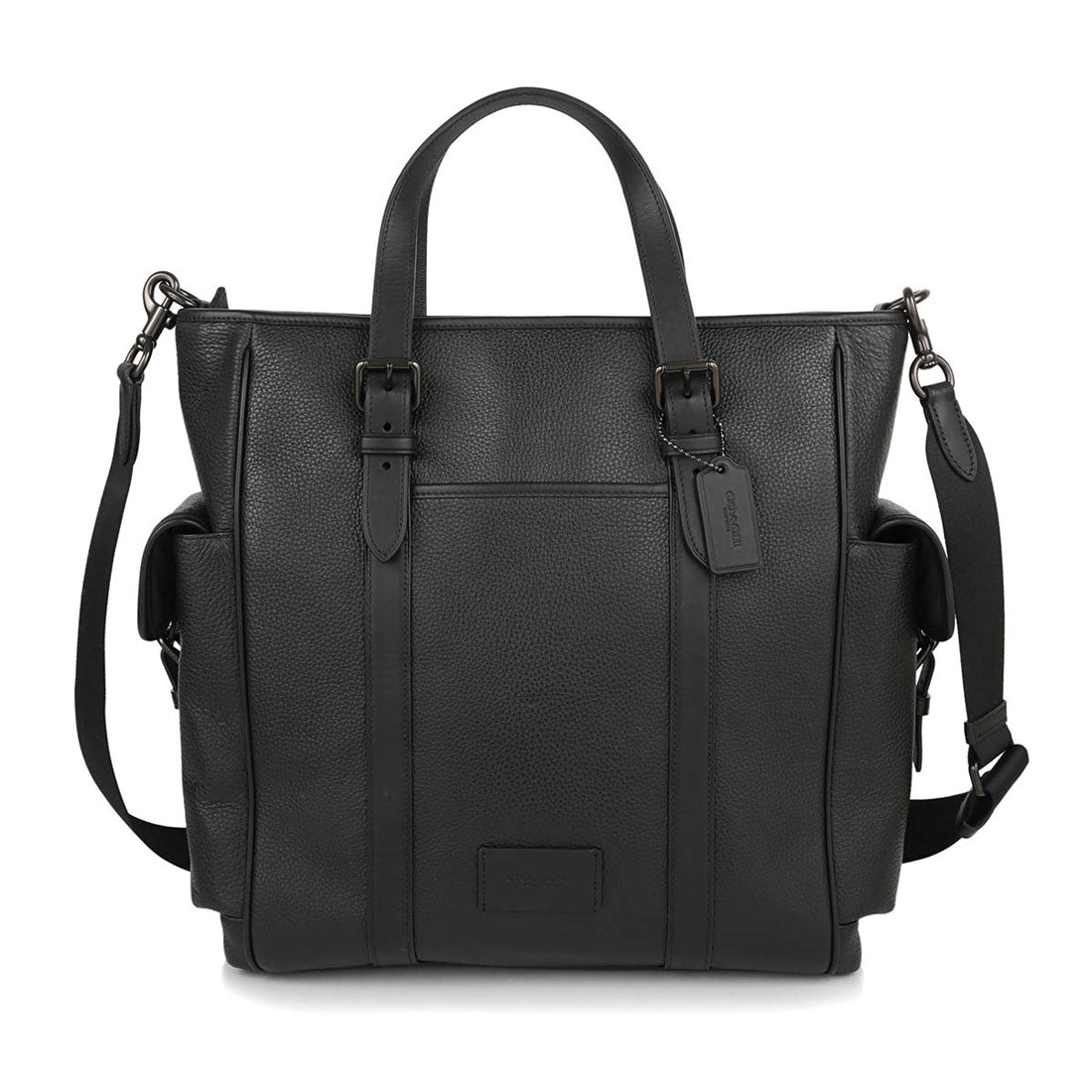 COACH COACH Tote Bag Pebbled Leather Sprint Tote CR324 JILWO BLACK