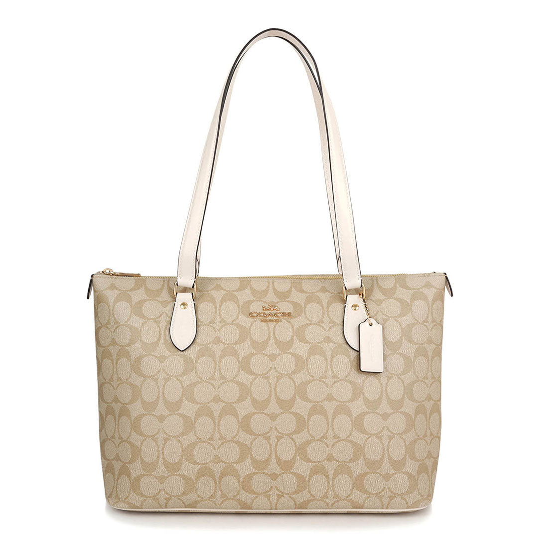 コーチ COACH トートバッグ シグネチャー ギャラリートート CS187 IMDQC LIGHT KHAKI/CHALK