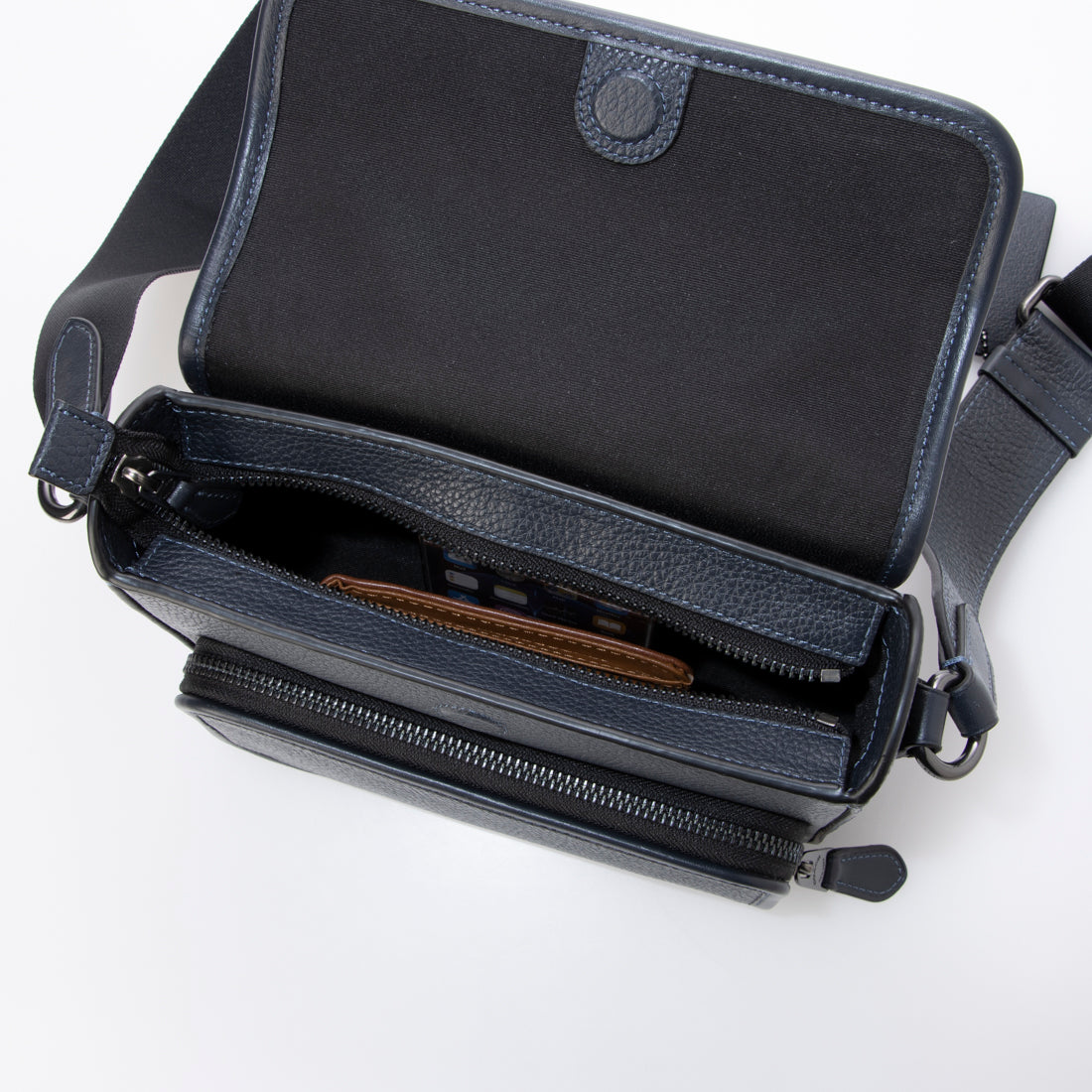 コーチ COACH ショルダーバッグ CY800 サリバン フラップ クロスボディ メンズ (ネイビー) ネイビー