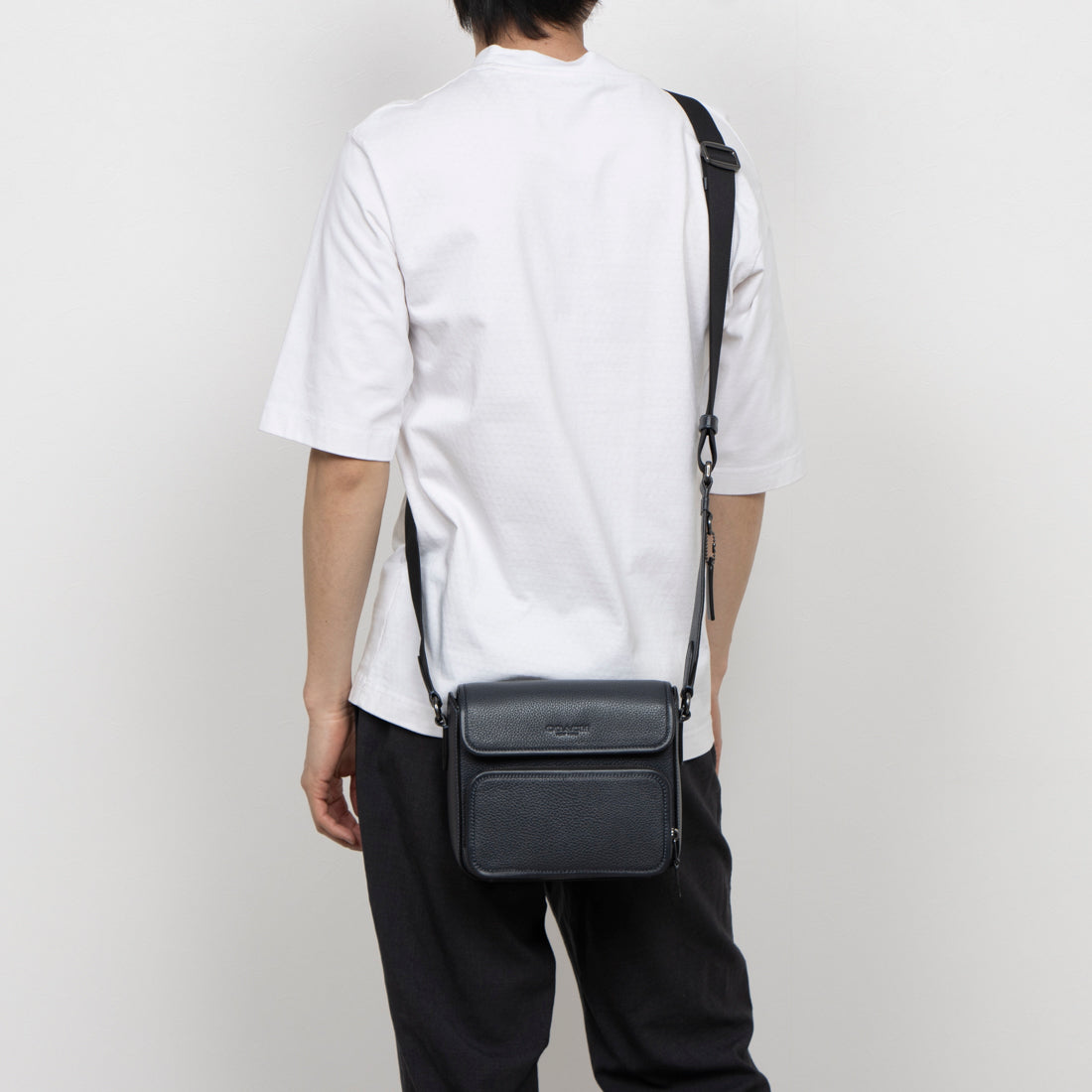 コーチ COACH ショルダーバッグ CY800 サリバン フラップ クロスボディ メンズ (ネイビー) ネイビー