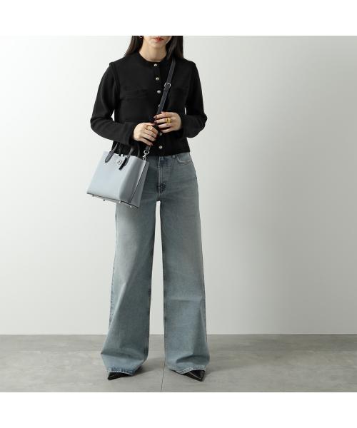 コーチ COACH COACH ハンドバッグ ウィロウ トート 24 C8561 WILLOW レザー (B4CAH/ChalkMultiアイボリー) B4CAH/ChalkMultiアイボリー