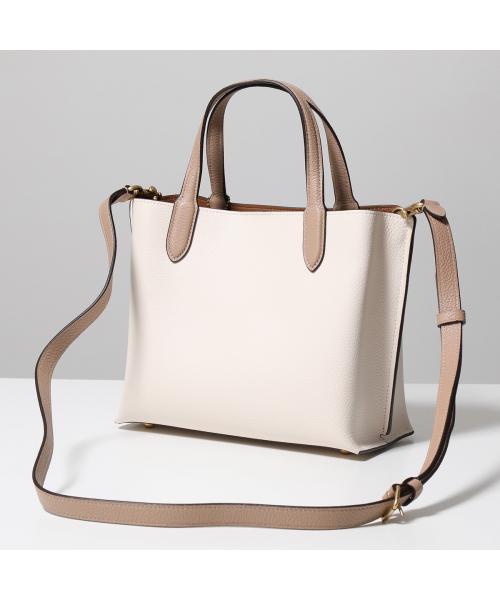 コーチ COACH COACH ハンドバッグ ウィロウ トート 24 C8561 WILLOW レザー (B4CAH/ChalkMultiアイボリー) B4CAH/ChalkMultiアイボリー