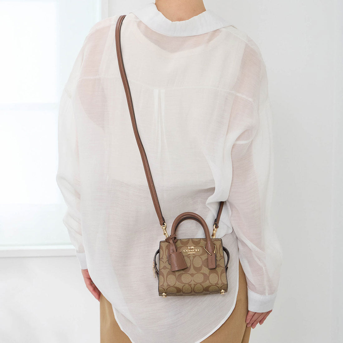 コーチ COACH COACH コーチ アウトレット ショルダーバッグ CO975 IME74 (カーキ/チョーク) カーキ/チョーク