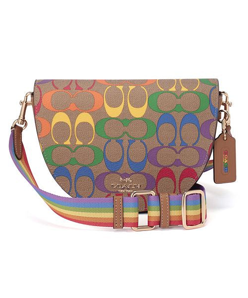 コーチ COACH COACH コーチ アウトレット ショルダーバッグ C4098 IMMU4 (LIGHT SADDLE MULTI) LIGHT SADDLE MULTI