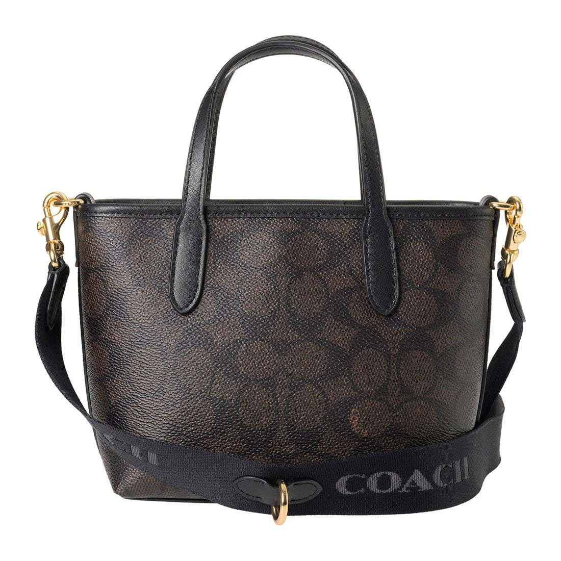 コーチ COACH ショルダーバッグ シグネチャー シティ ミニ トート バッグ CW032 IMXAQ WALNUT/BLACK