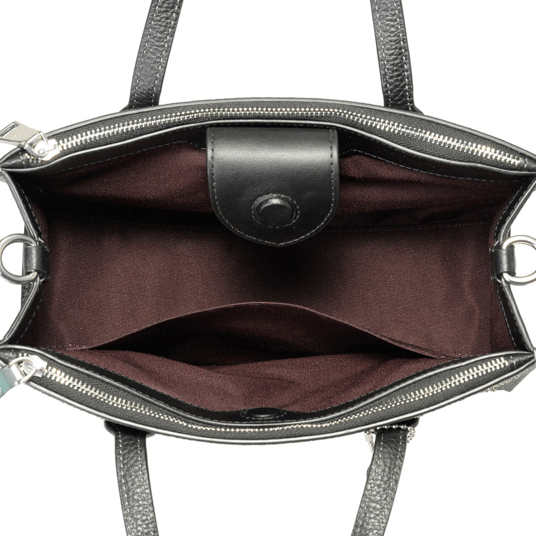 COACH COACH Shoulder Bag Signature Rivet Nina Small Tote Bag CX266 SVBK BLACK