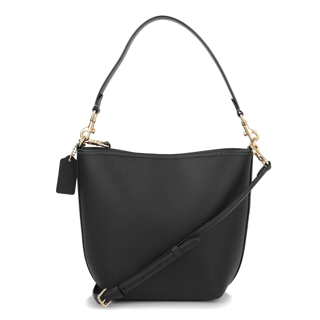 COACH COACH Handbag Pebbled Leather CITY BUCKET BAG CT801 IMBLK BLACK