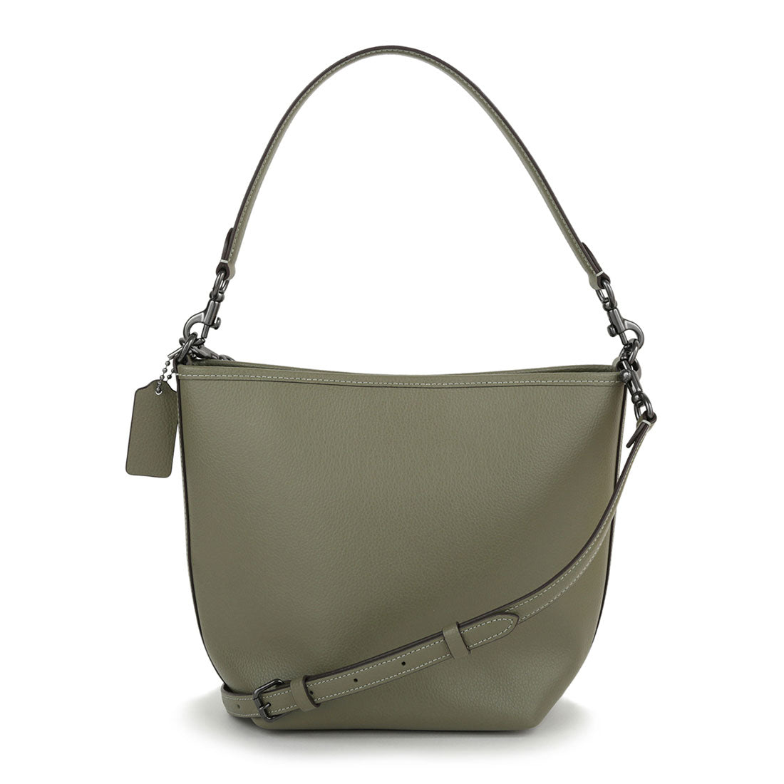 COACH COACH Handbag Pebbled Leather CITY BUCKET BAG CT801 QBMGR MILITARY GREEN