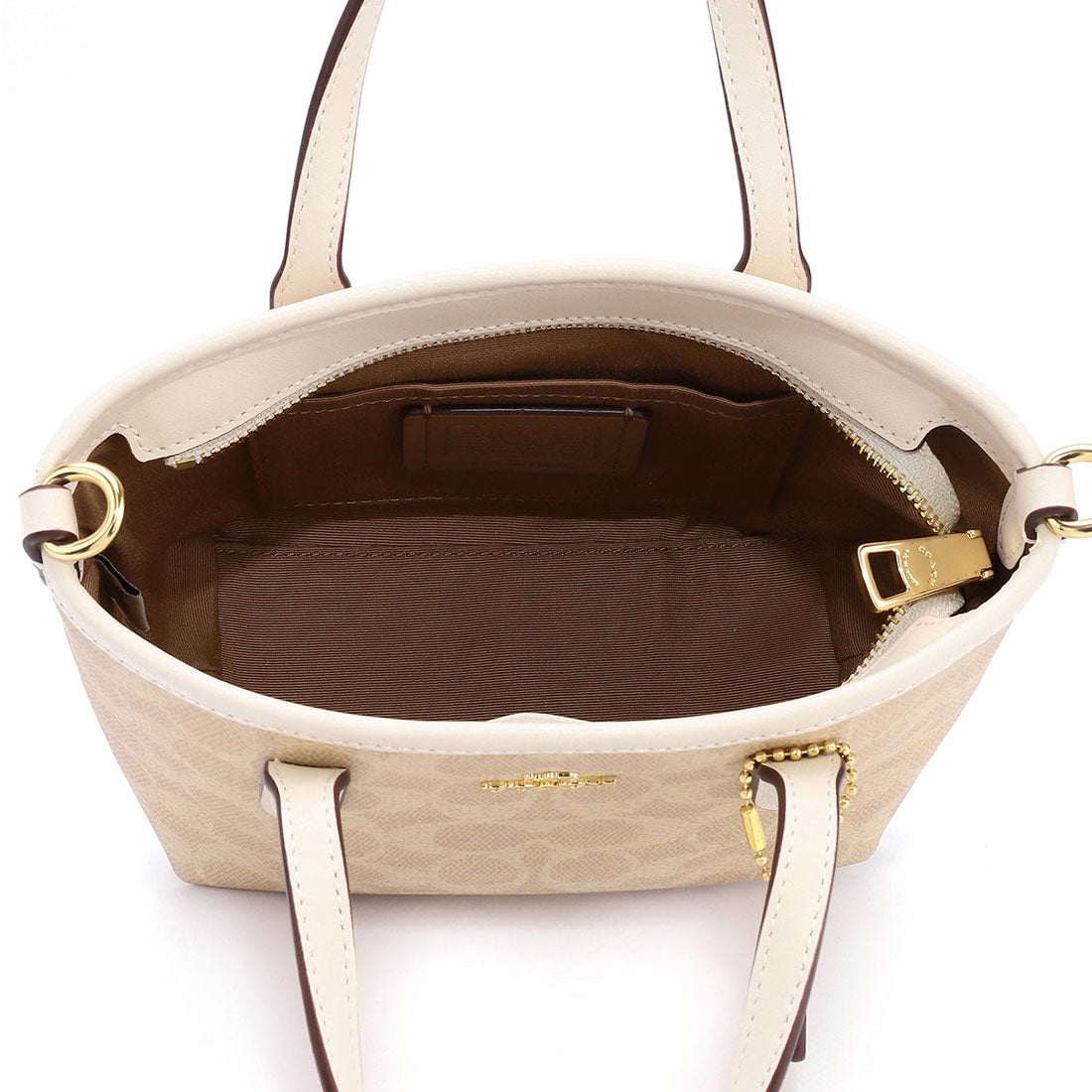 コーチ COACH ショルダーバッグ シグネチャー キャンバス シティ ミニ トート バッグ CW032 IMXDM SAND/CHALK (サンド/チョーク) サンド/チョーク