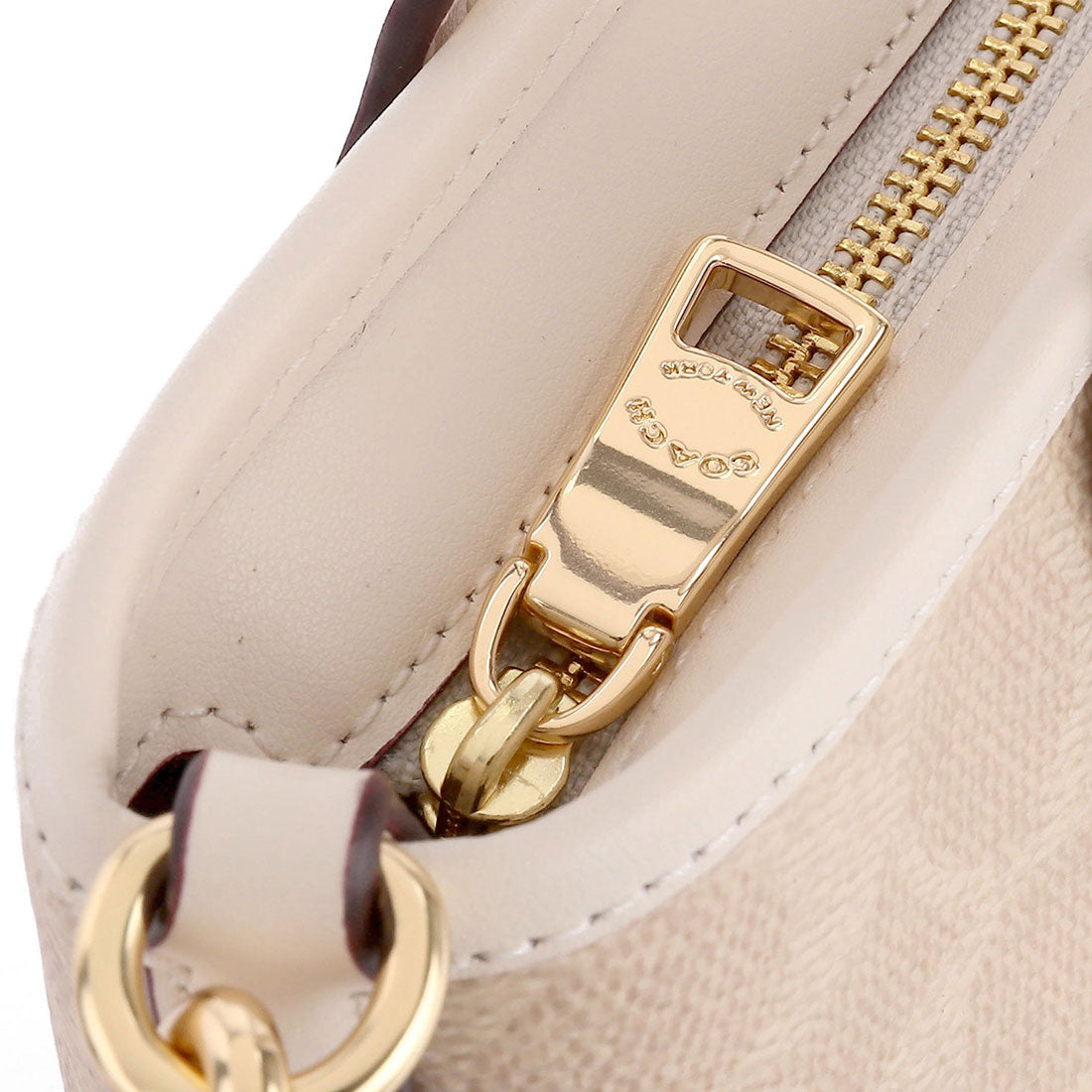 コーチ COACH ショルダーバッグ シグネチャー キャンバス シティ ミニ トート バッグ CW032 IMXDM SAND/CHALK (サンド/チョーク) サンド/チョーク