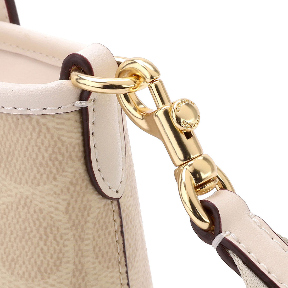 コーチ COACH ショルダーバッグ シグネチャー キャンバス シティ ミニ トート バッグ CW032 IMXDM SAND/CHALK (サンド/チョーク) サンド/チョーク