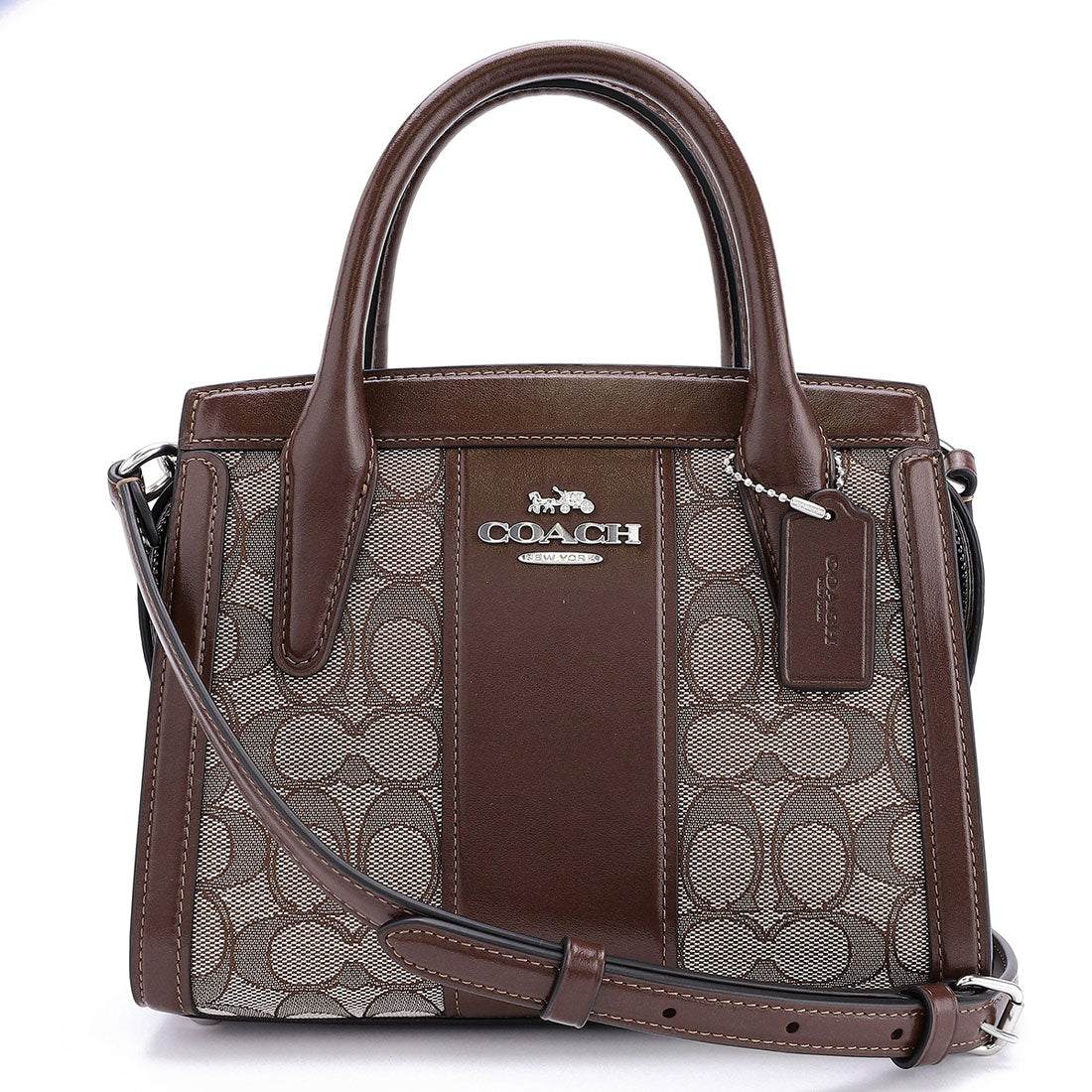 COACH COACH Shoulder Bag Signature Jacquard Andrea Carryall CT766 SVS8