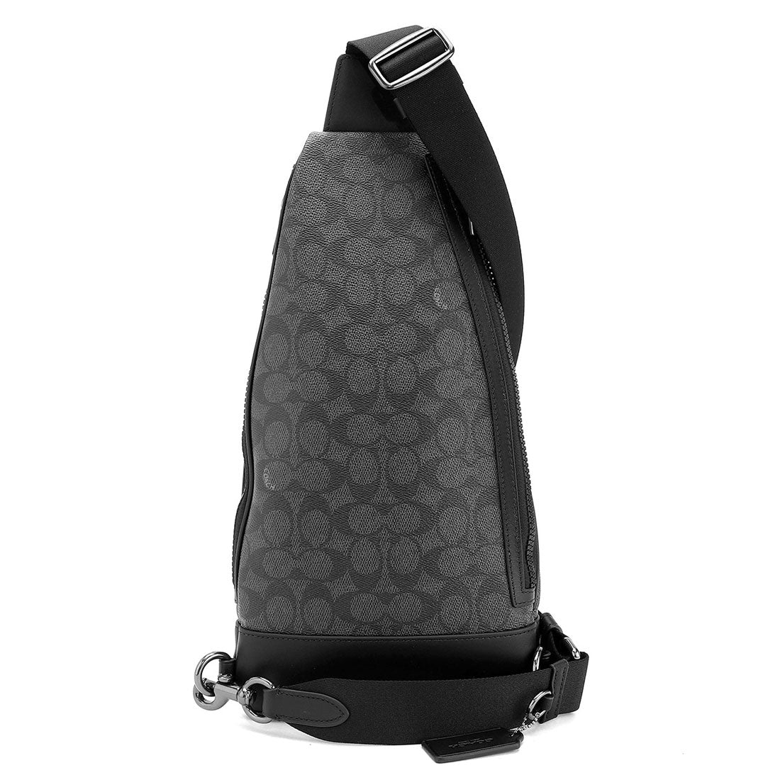 コーチ COACH ウエストバッグ・ボディバッグ シグネチャー キャンバス ドミニク スリング バッグ CY801 QBMI5 CHARCOAL/BLACK (チャコール/ブラック) チャコール/ブラック