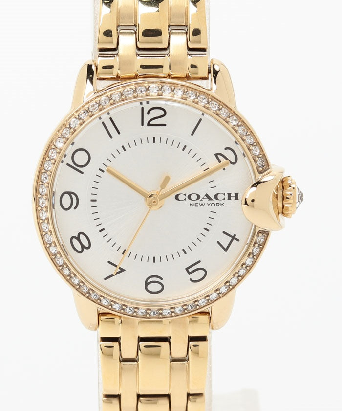 COACH COACH 【COACH】 Coach Women's Watch COACH 14503816 ARDEN 28MM Quartz silver Gold Bracelet Crystal Stone