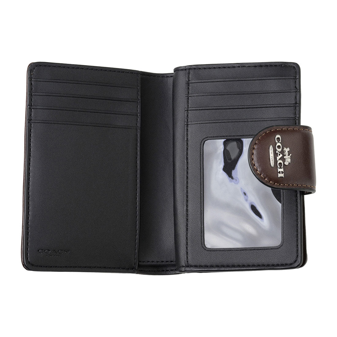 コーチ COACH 2つ折り財布 シグネチャー ジャカード ミディアム コーナー ジップ ウォレット・シグネチャー ジャカード CU987 SVS8S OAK/MAPLE