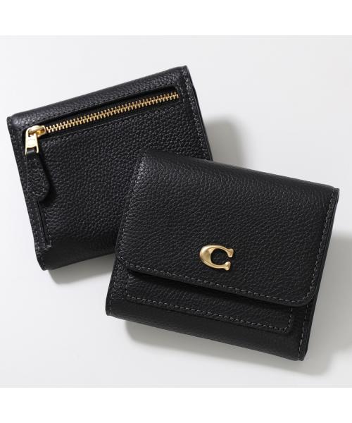 コーチ COACH COACH 二つ折り財布 ミラ CAO13 メタルロゴ (B4/BLACK/ブラック) B4/BLACK/ブラック