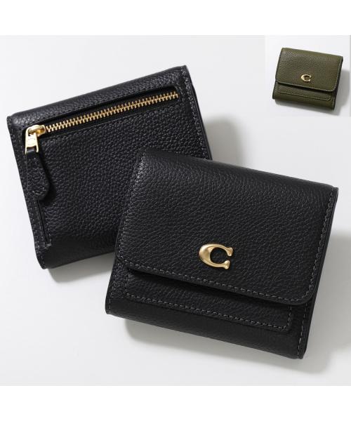 コーチ COACH COACH 二つ折り財布 ミラ CAO13 メタルロゴ (B4/BLACK/ブラック) B4/BLACK/ブラック