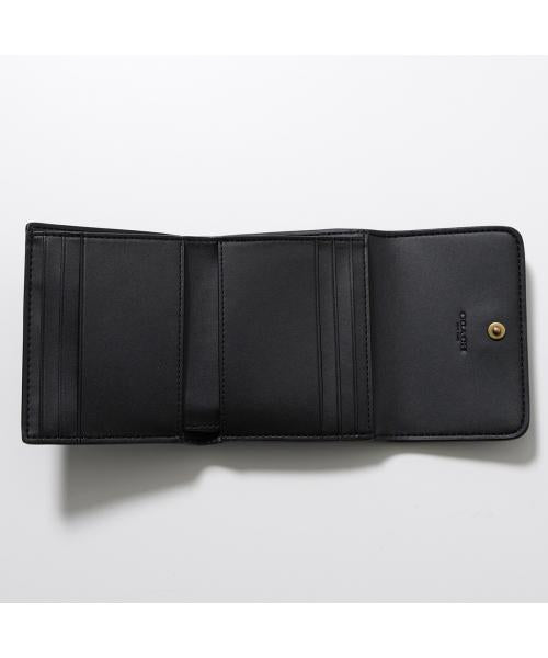 コーチ COACH COACH 二つ折り財布 ミラ CAO13 メタルロゴ (B4/BLACK/ブラック) B4/BLACK/ブラック