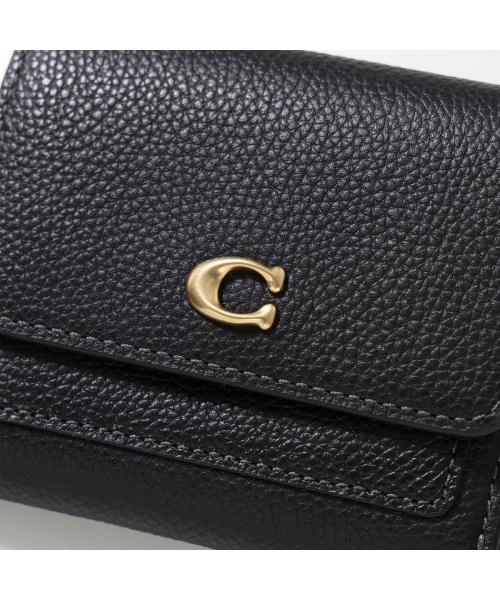 コーチ COACH COACH 二つ折り財布 ミラ CAO13 メタルロゴ (B4/BLACK/ブラック) B4/BLACK/ブラック