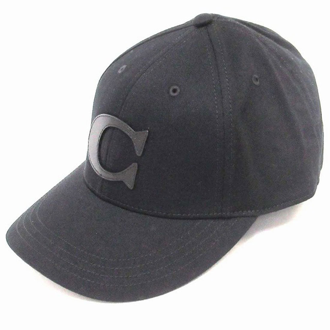 COACH COACH COACH Hat COACH Outlet Varsity Baseball Cap Hat CB698 BK ML