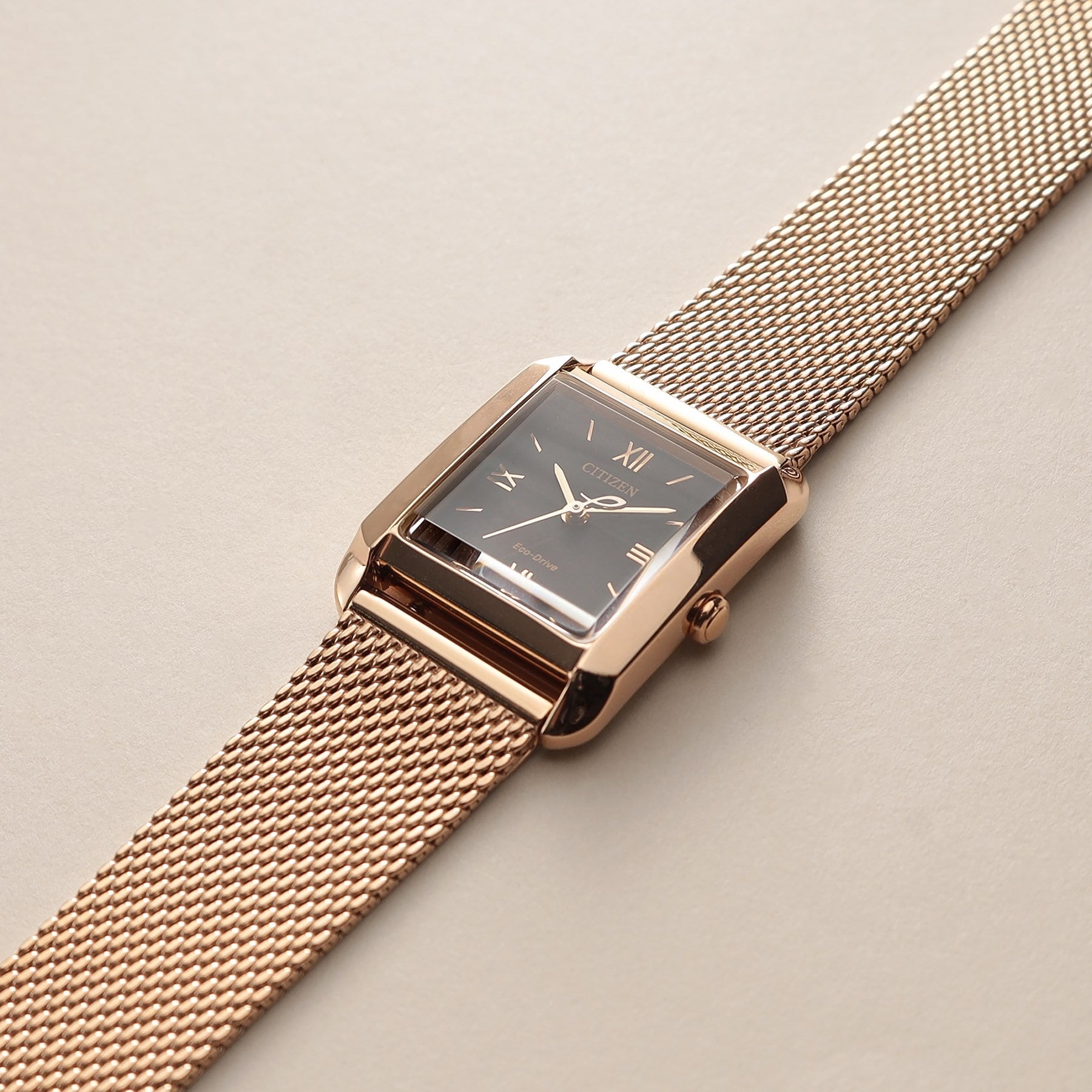 ココシュニック COCOSHNIK RG シチズンL別注モデル スクエア チェンジャブルウォッチ(ブラック) (ローズゴールド(100)) ローズゴールド(100)