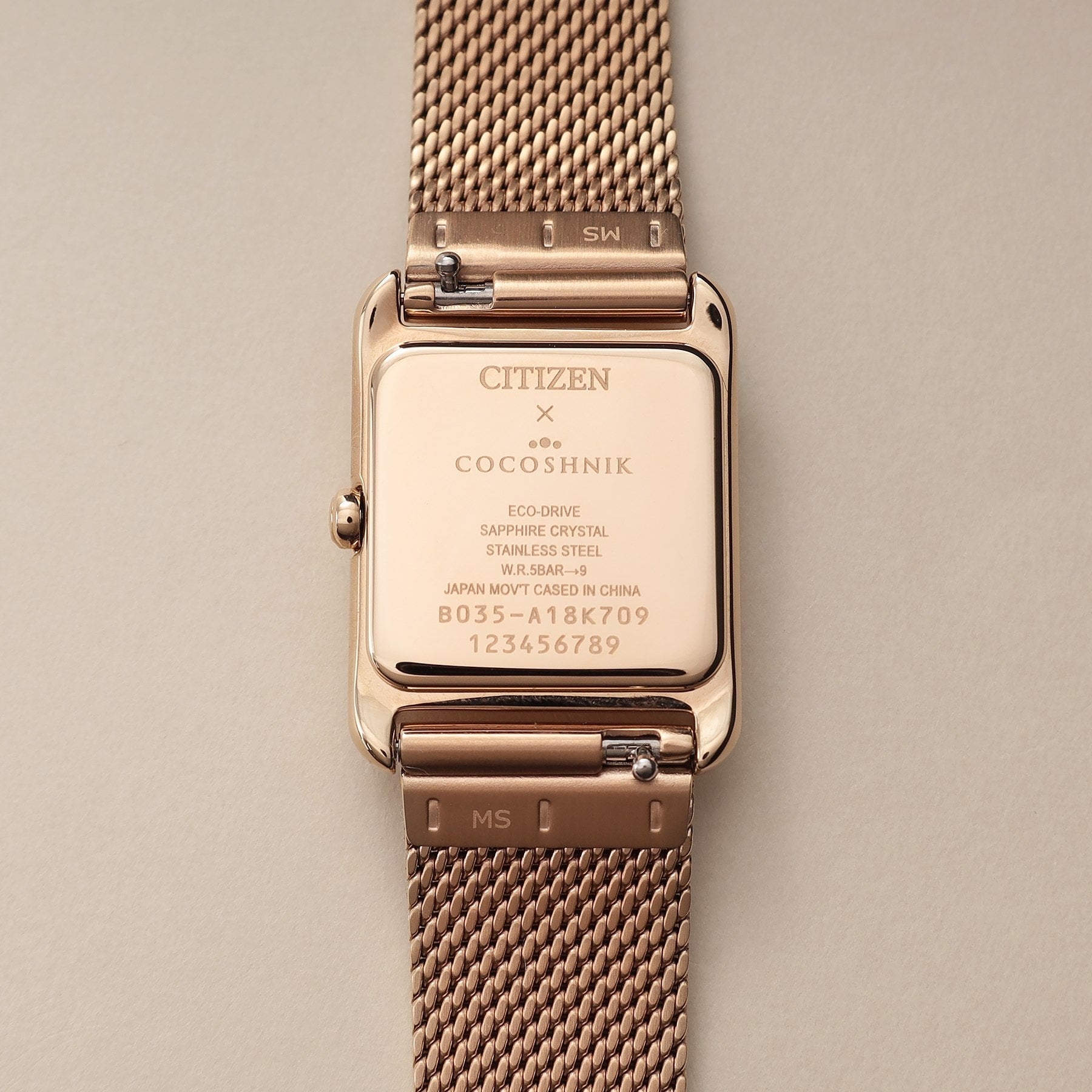 ココシュニック COCOSHNIK RG シチズンL別注モデル スクエア チェンジャブルウォッチ(ブラック) (ローズゴールド(100)) ローズゴールド(100)